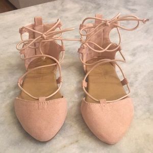 Gladiator suede Flats